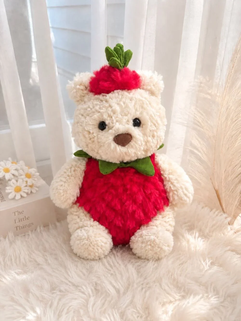 Junior Bartholomew Bear Clothes - Strawberry Outfit